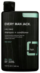 Every Man Jack Sea Salt 2in1 bottle with rich lather for daily cleansing.