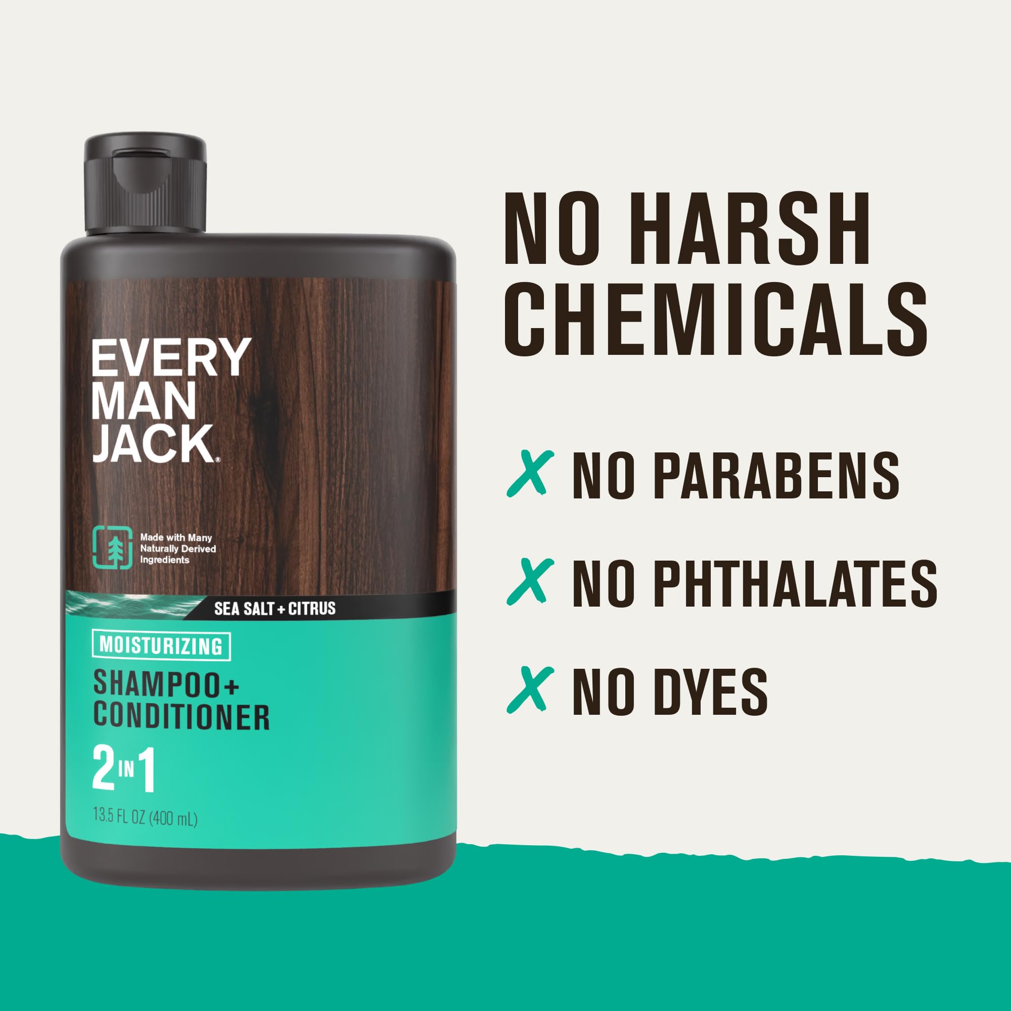 Every Man Jack Sea Salt 2in1 texture closeup reveals creamy lather.