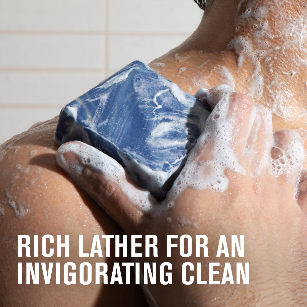 Every Man Jack olive oil and shea butter blend highlights hydration benefits.