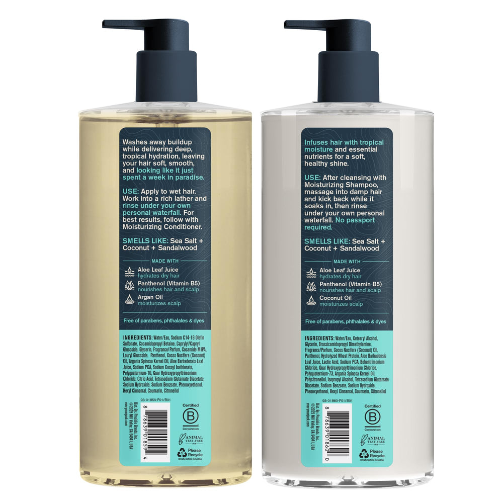 Shower scene with Caribbean coconut scent enhances daily routine.