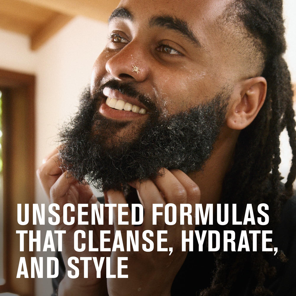 Every Man Jack beard oil bottle emphasizing hydration for beard and skin