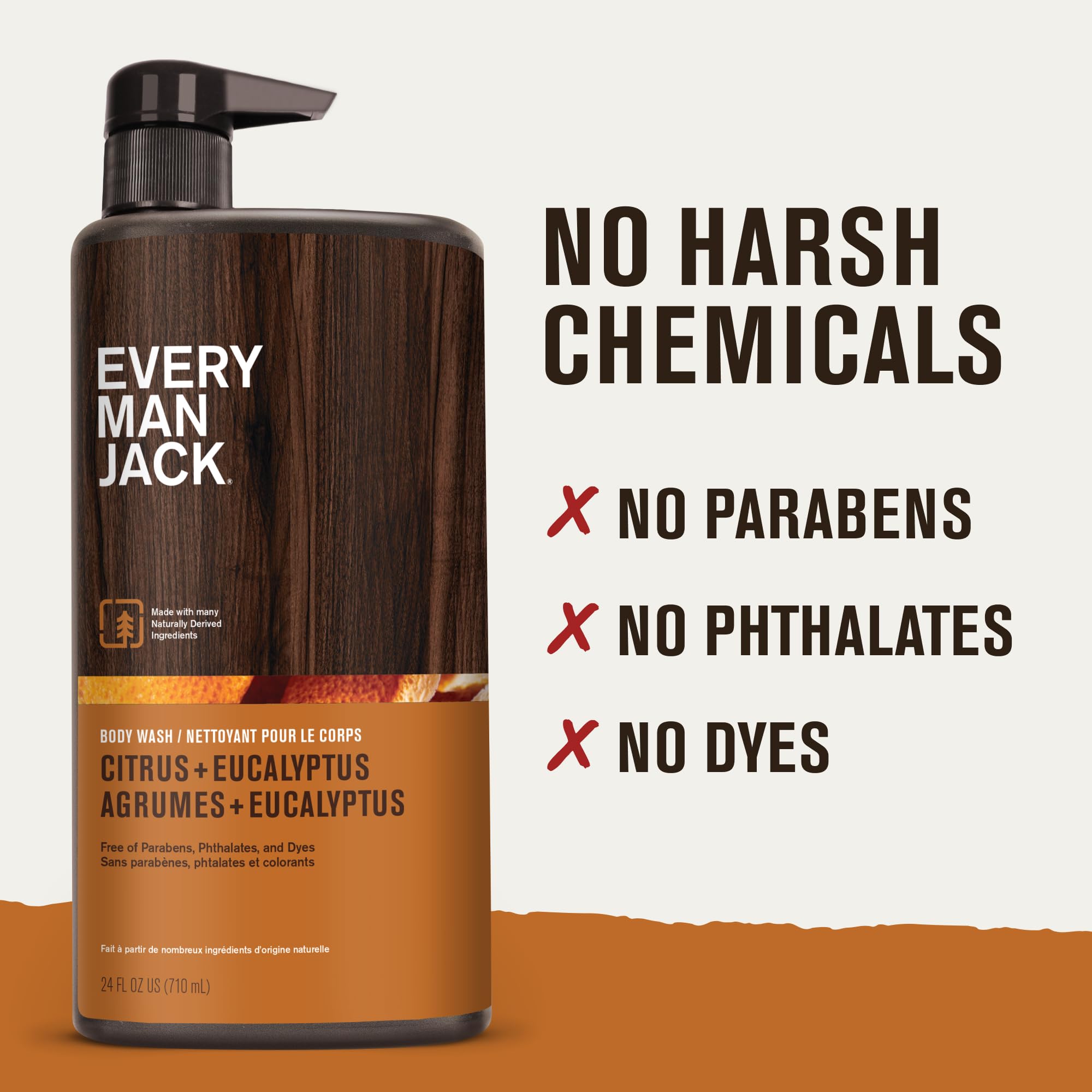 Every Man Jack US-made logo and B Corp certification on packaging