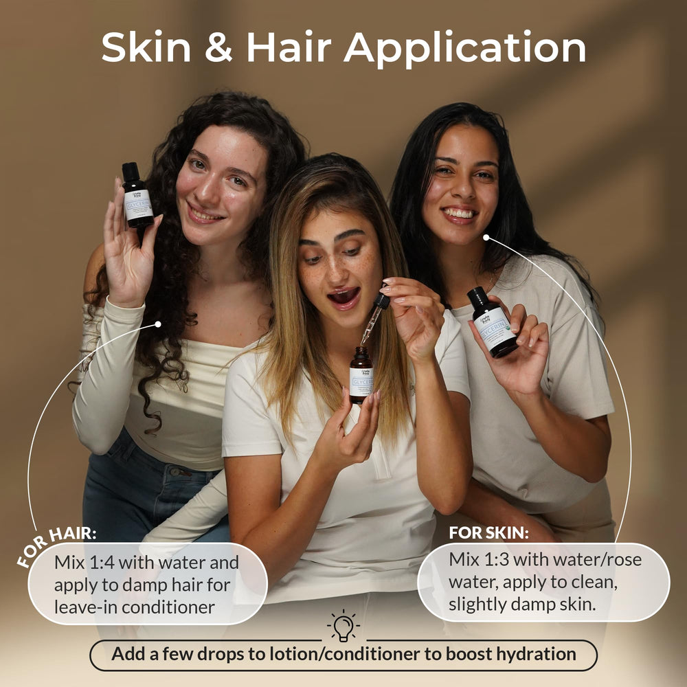 Everyday Beauty coconut-origin glycerin highlighting non-palm, cruelty-free production.