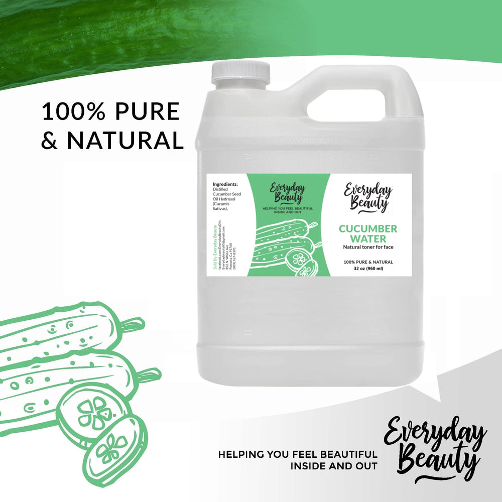 Everyday Beauty cucumber hydrosol spray mist ideal for quick refreshing skincare and hair care