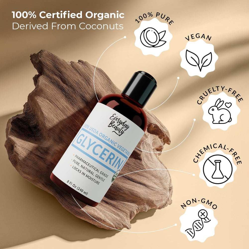 Everyday Beauty glycerin packaging-8oz captures clean, cruelty-free sustainability.