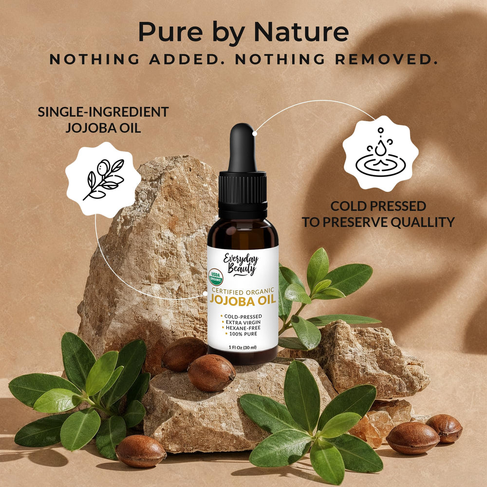 Everyday Beauty Jojoba Oil for hair care and scalp hydration