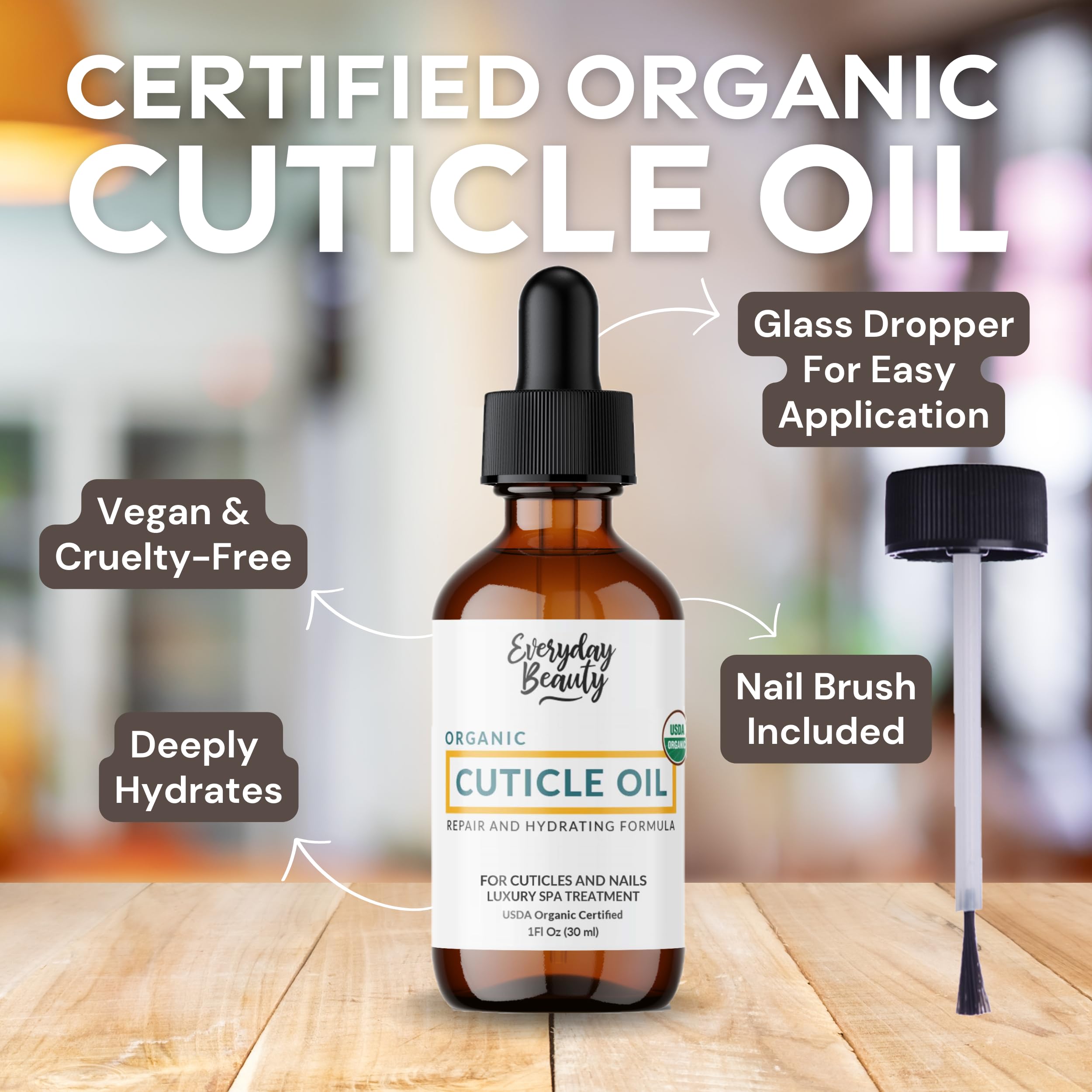 Everyday Beauty nail oil dropper for targeted conditioning.