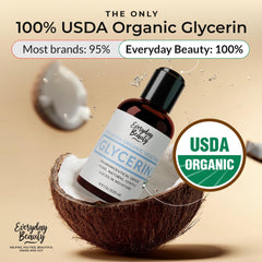 Everyday Beauty organic glycerin texture closeup showing purity for DIY skincare.