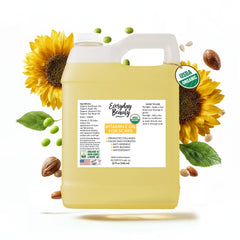 Everyday Beauty Organic Vitamin E Oil 32oz bottle for skin hydration and scar care.