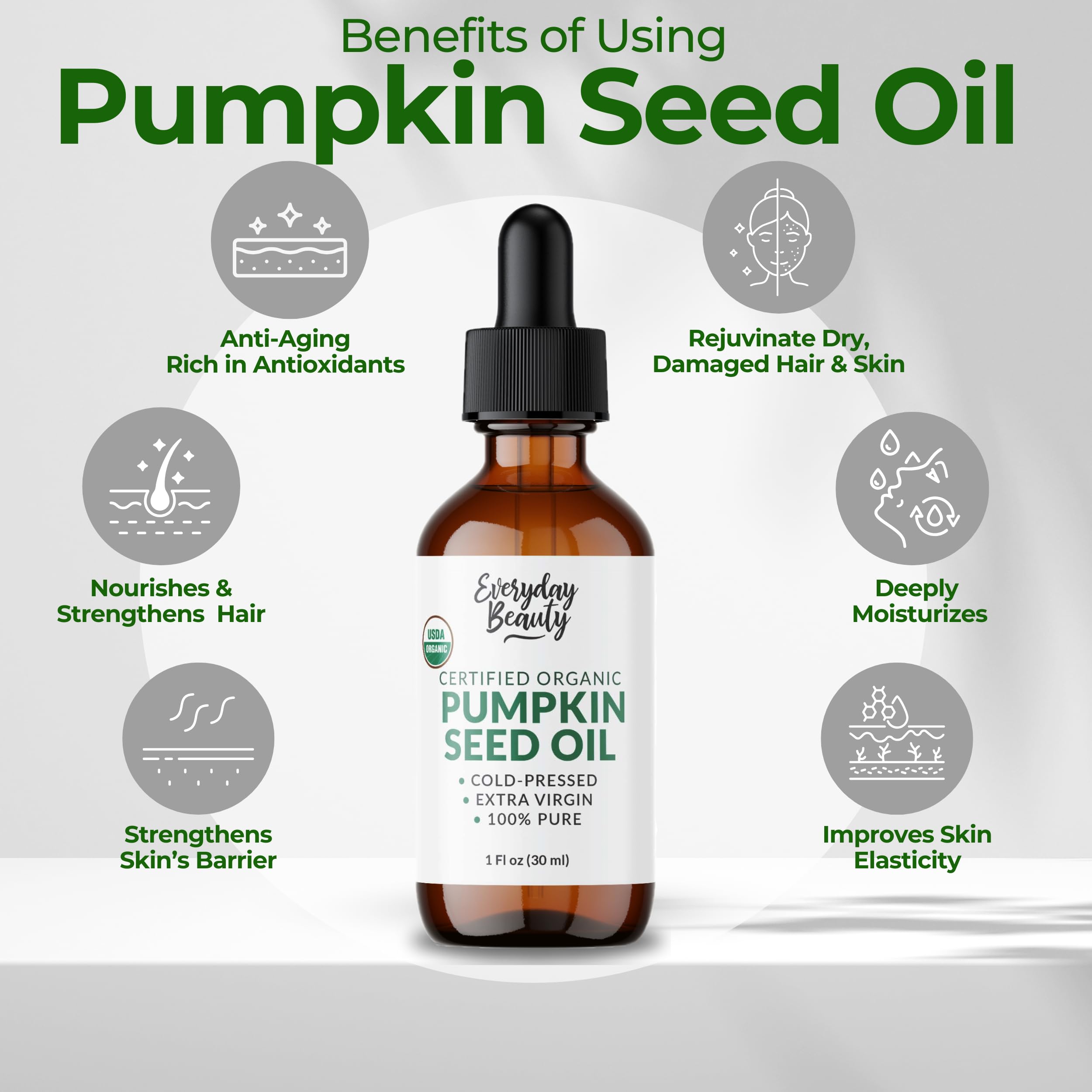 Everyday Beauty label highlights USDA organic certification.
