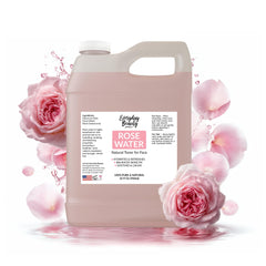 Everyday Beauty Rose Water Toner bottle showing alcohol-free hydration for sensitive skin.