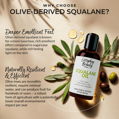 Everyday Beauty Squalane Oil on facial skin for lightweight moisture.