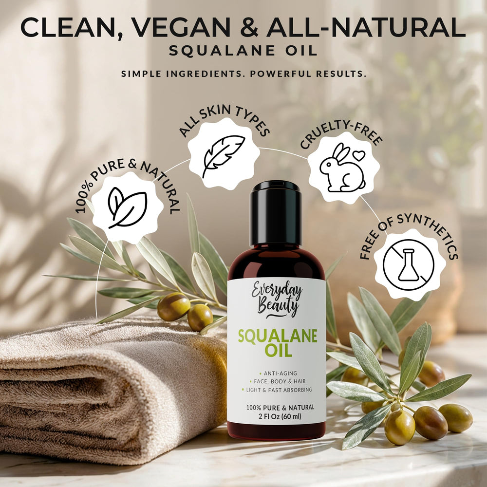 Everyday Beauty Squalane Oil packaging designed for travel.
