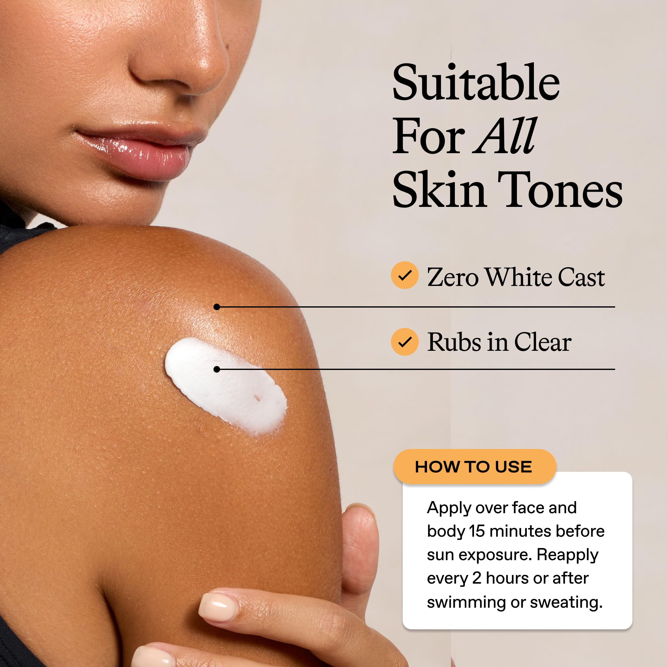 EVERYDAY HUMANS Oh My Bod SPF50 eye-friendly formula suitable for sensitive skin