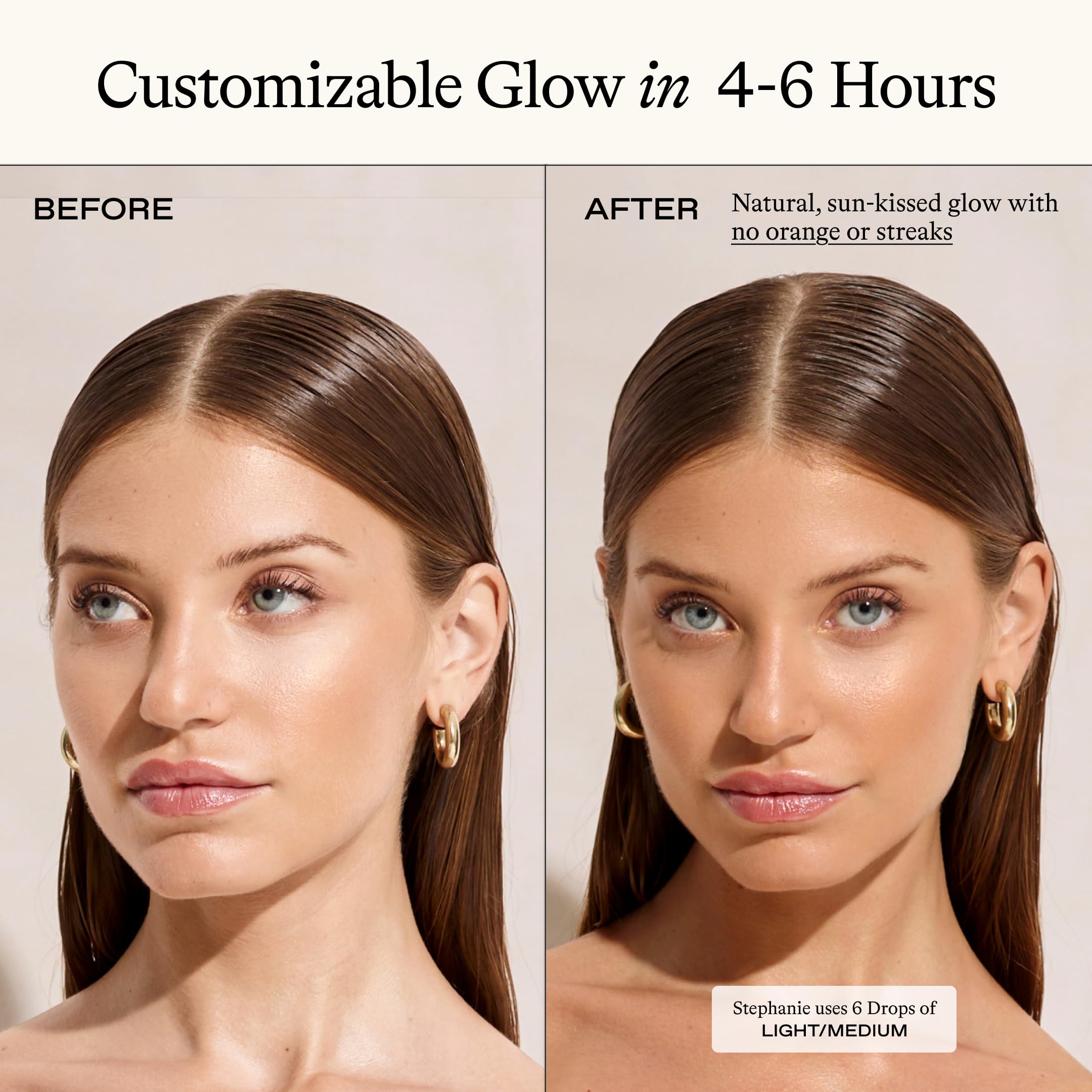 Everyday Humans Sun Blush applied to face and body for gradual glow