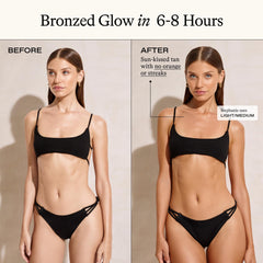 Everyday Humans gradual self-tanner on forearm demonstrating seamless blend and natural color.