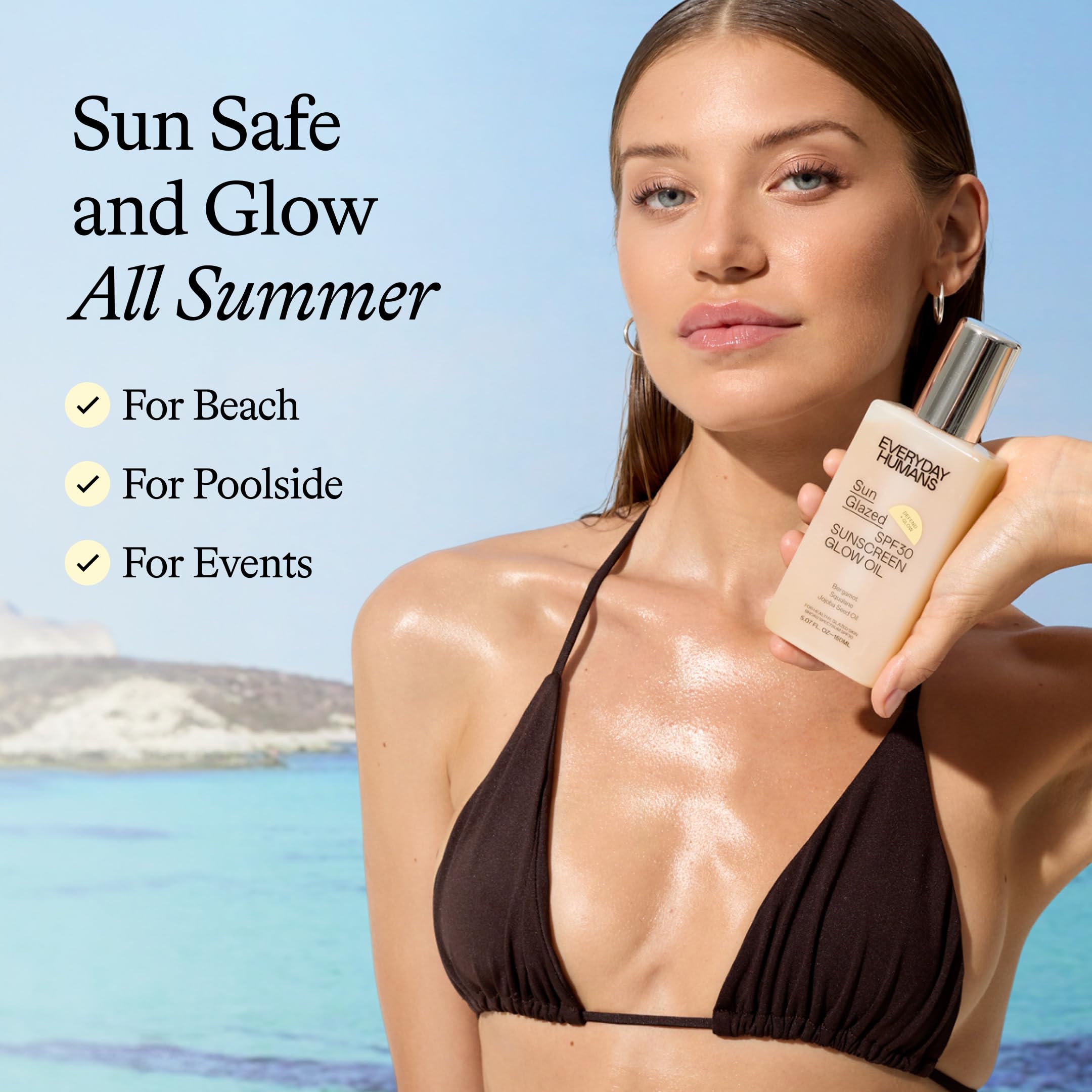 Everyday Humans Sun Glazed gold mica shimmer adds subtle glow.