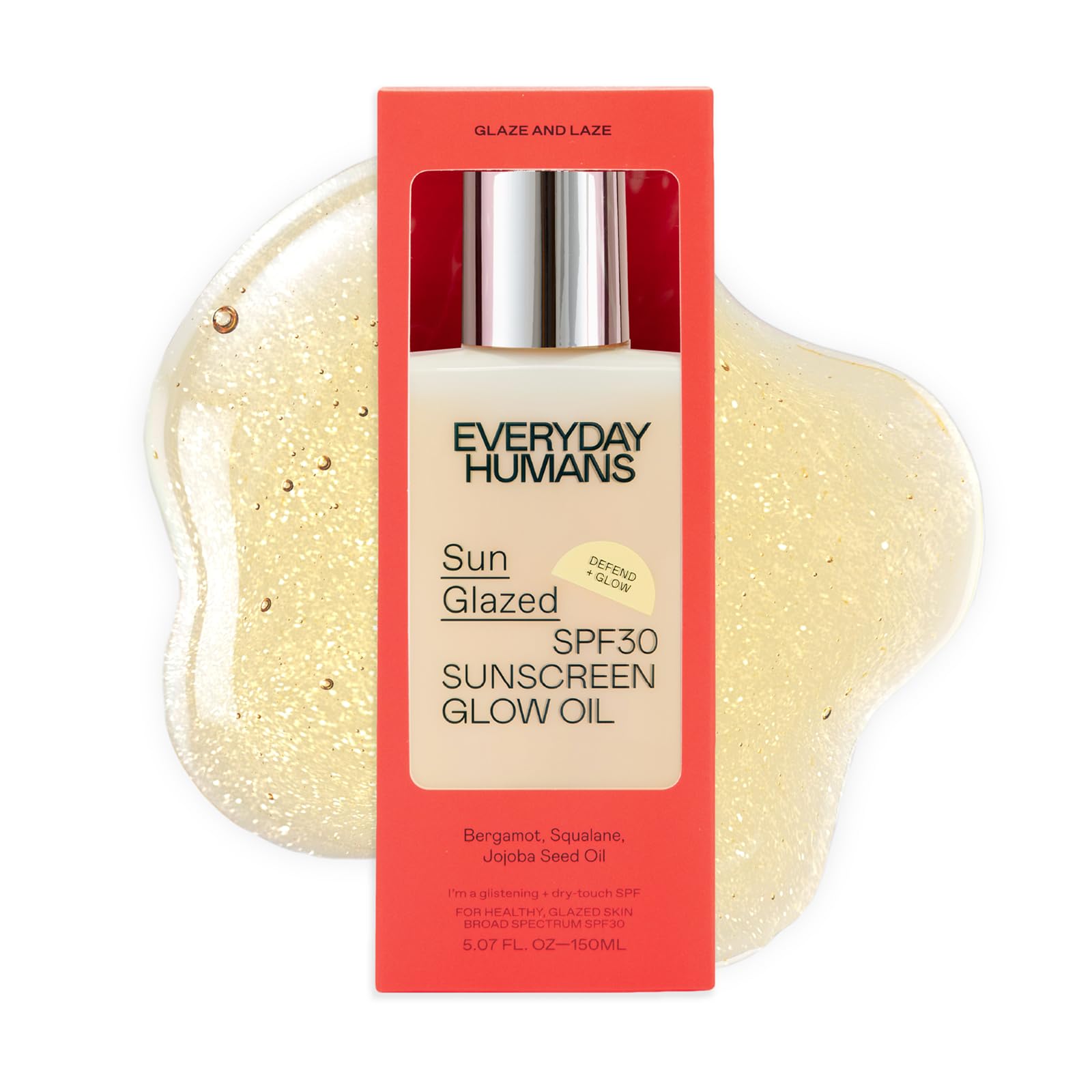 Everyday Humans Sun Glazed with squalane and jojoba for hydration.