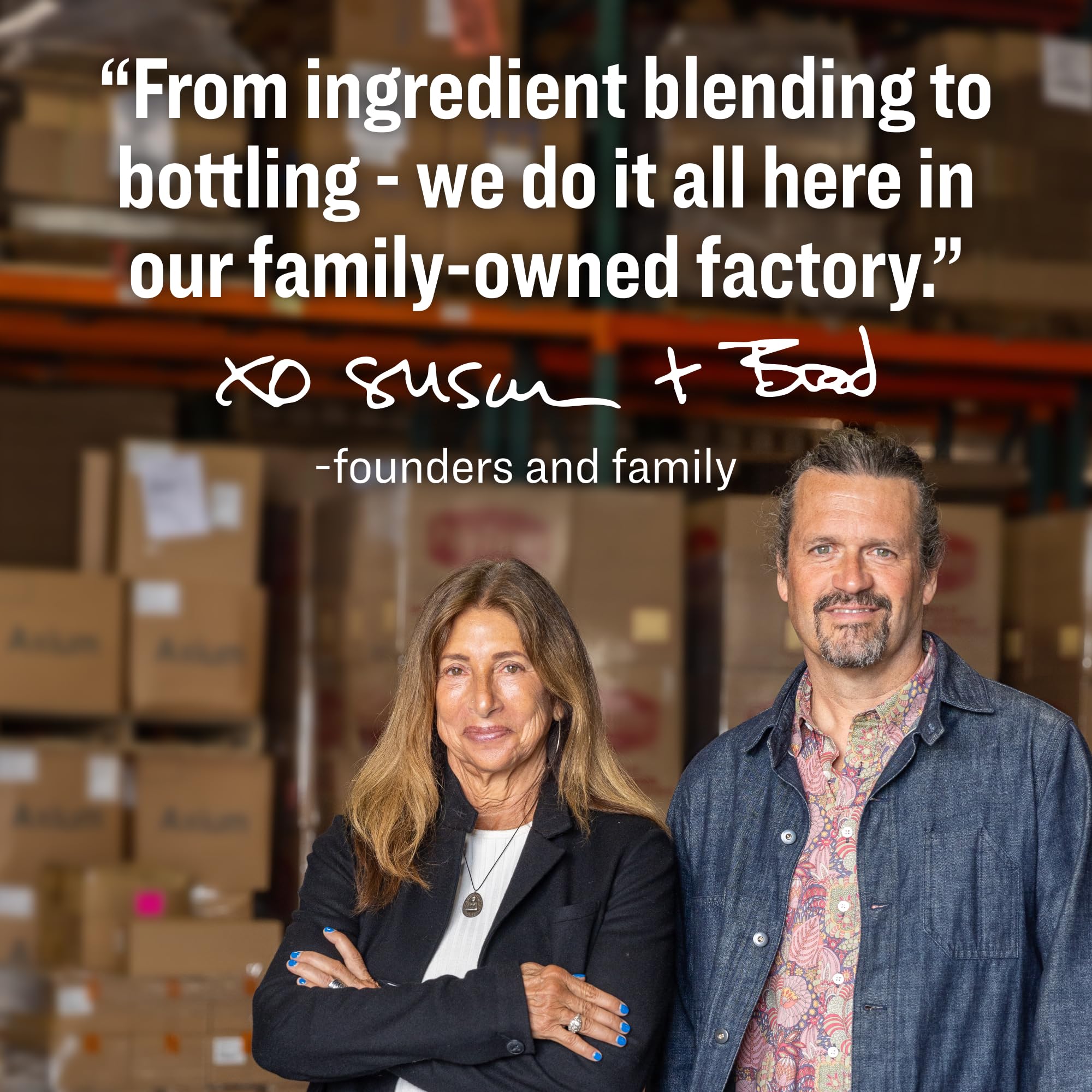 Everyone 3-in-1 product produced in Marin County in a solar facility.