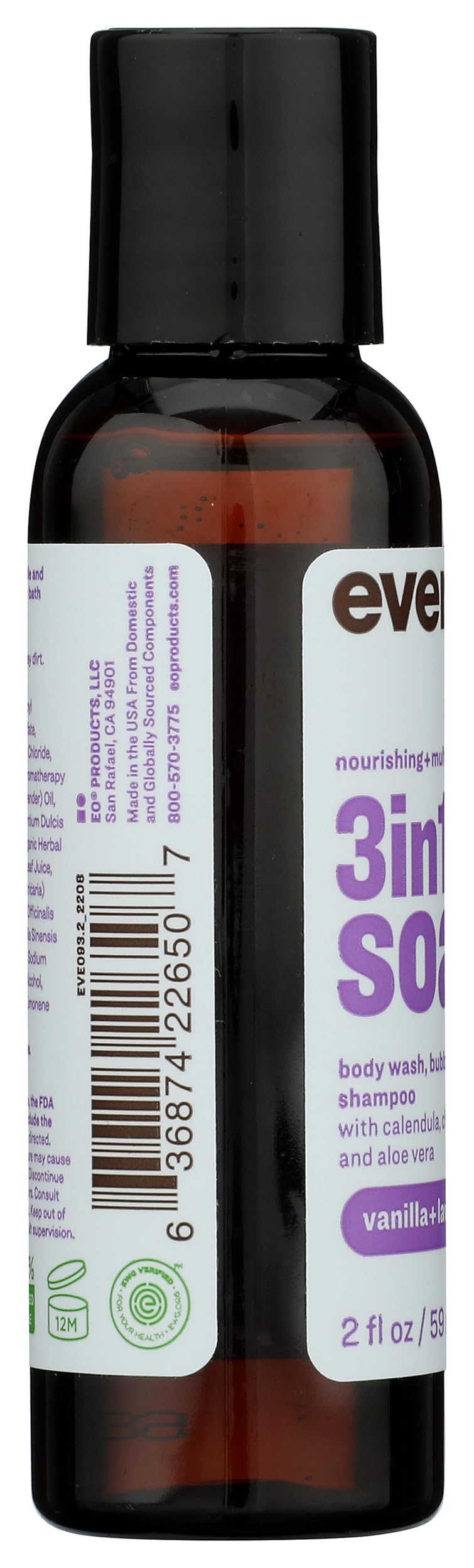 Compact 2 oz Everyone 3-in-1 bottle, ideal for travel and on the go.