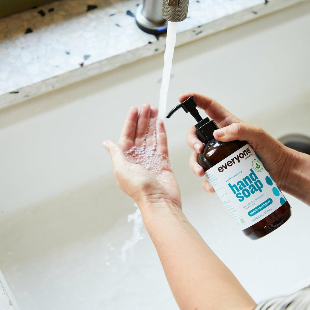 Everyone Liquid Hand Soap Pacific Eucalyptus ingredients label highlights transparency