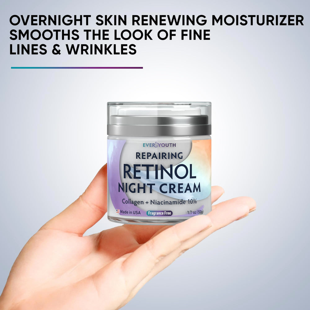 Everyouth Night Cream USA-made seal reinforces trusted manufacturing standards
