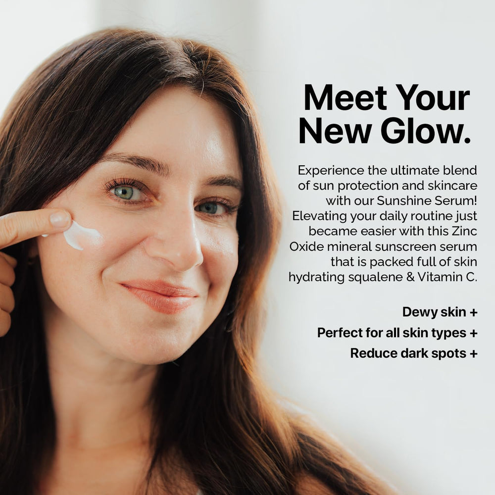EveryRay Suncare Sunshine Serum soothing zinc oxide benefits for sensitive skin.