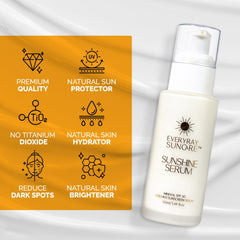 EveryRay Suncare Sunshine Serum close-up of zinc oxide for broad protection.