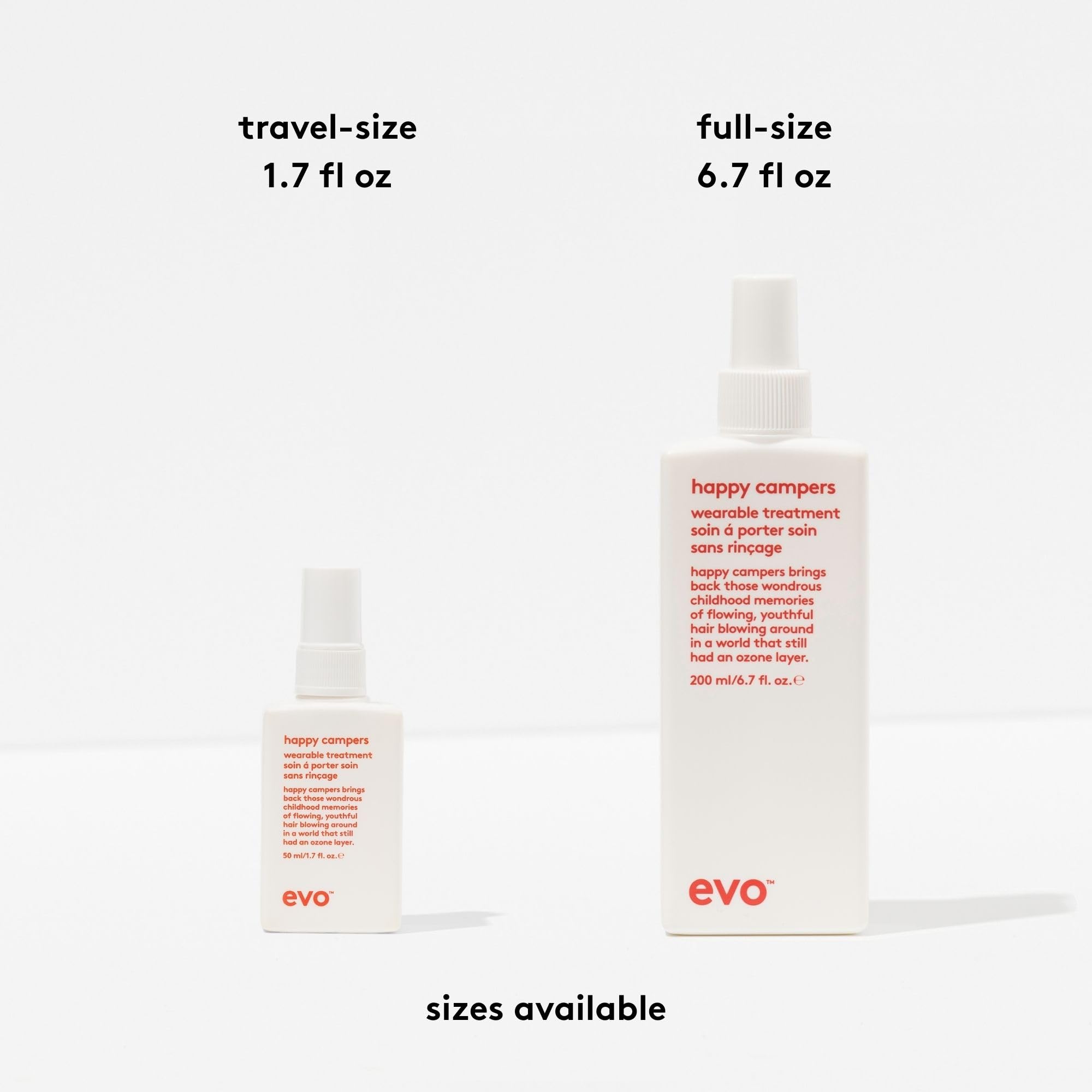 EVO Happy Campers two-bottle pack ready for travel.
