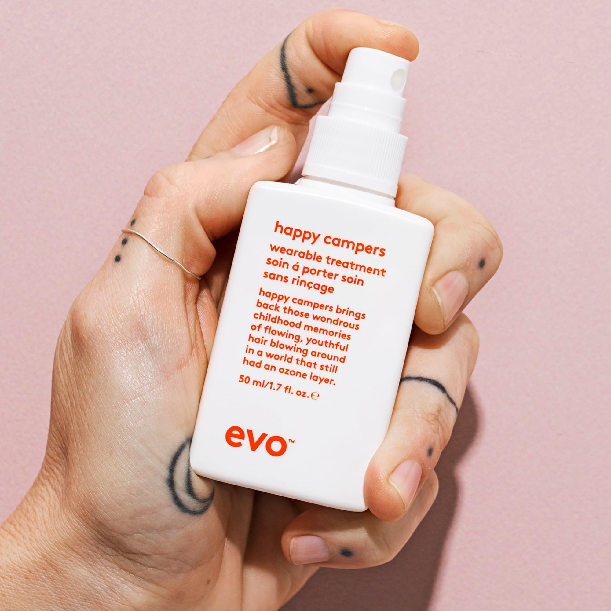 EVO Happy Campers travel-size setup for on-the-go styling.