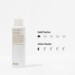 Texture légère sur cheveux après application EVO Water Killer.