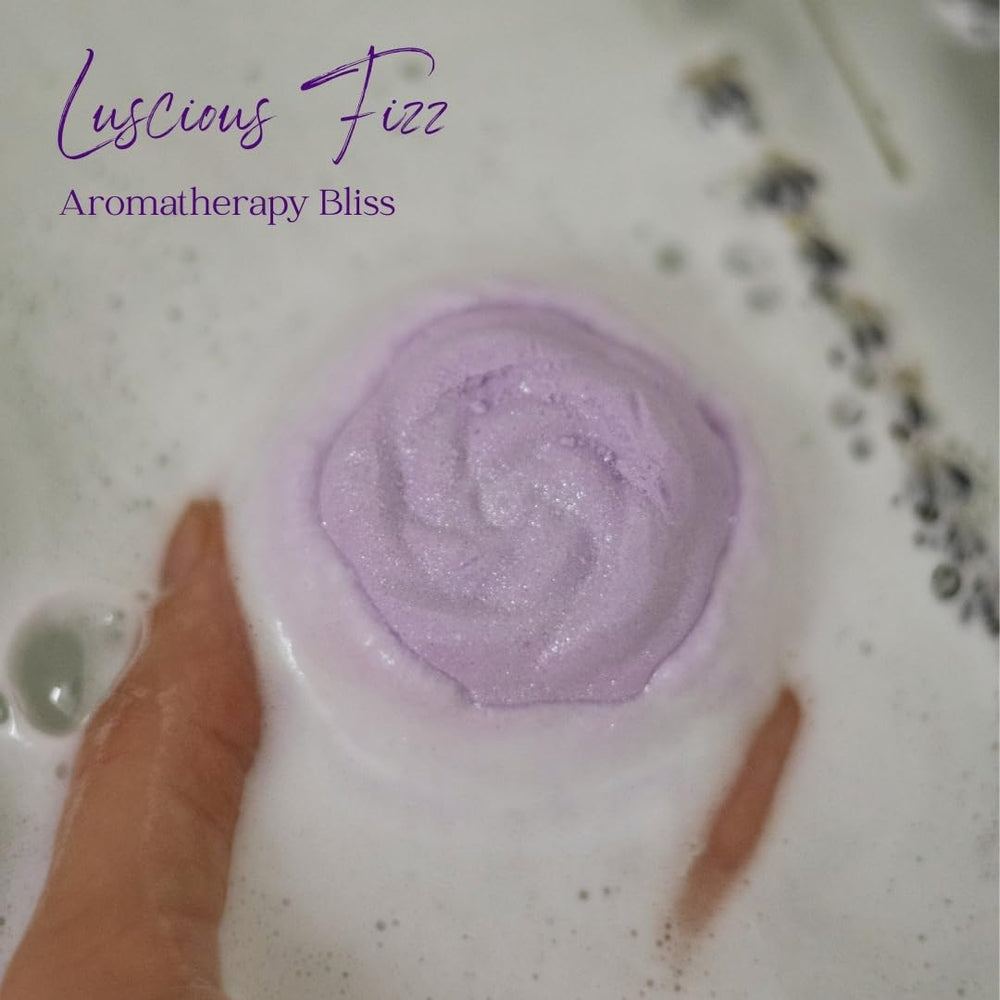 EvolutionUSA Lavender Dreams Bath Bombs gift box packaging ready for gifting.