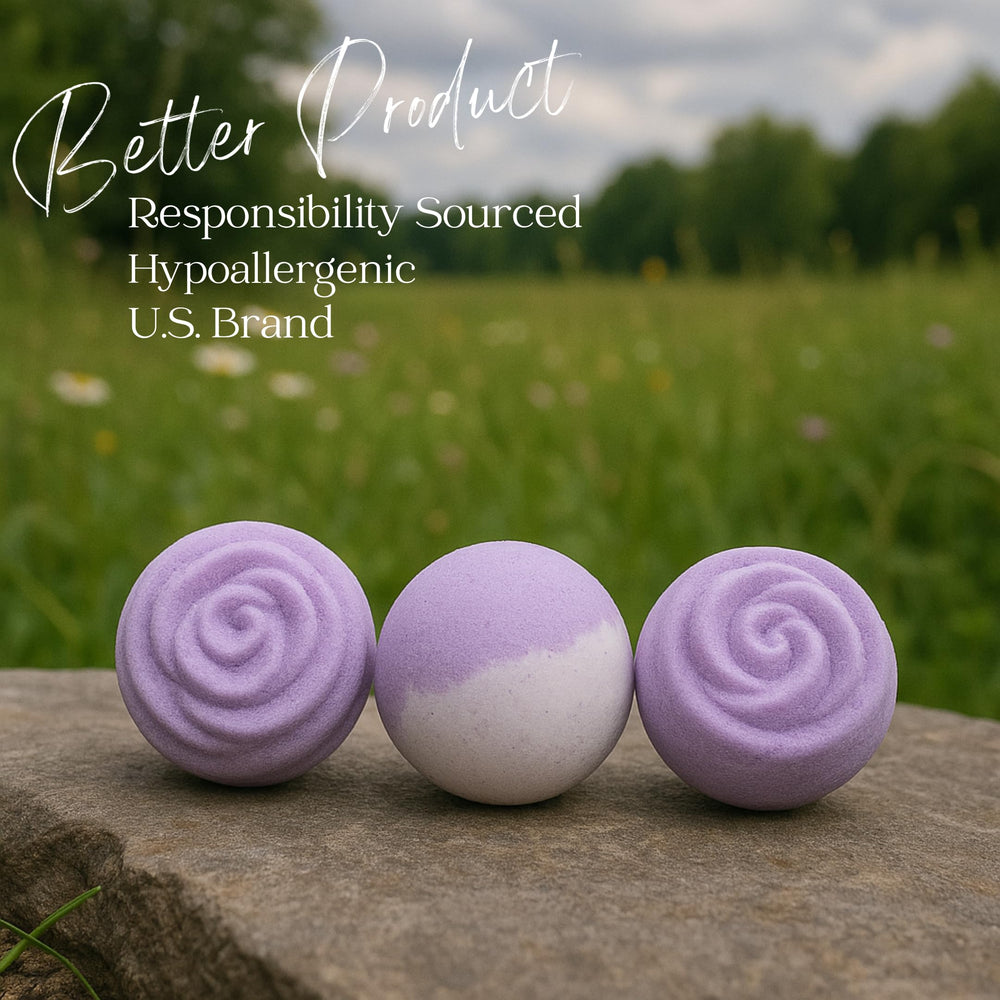 EvolutionUSA Lavender Dreams aromatherapy bath bombs with natural lavender oils.