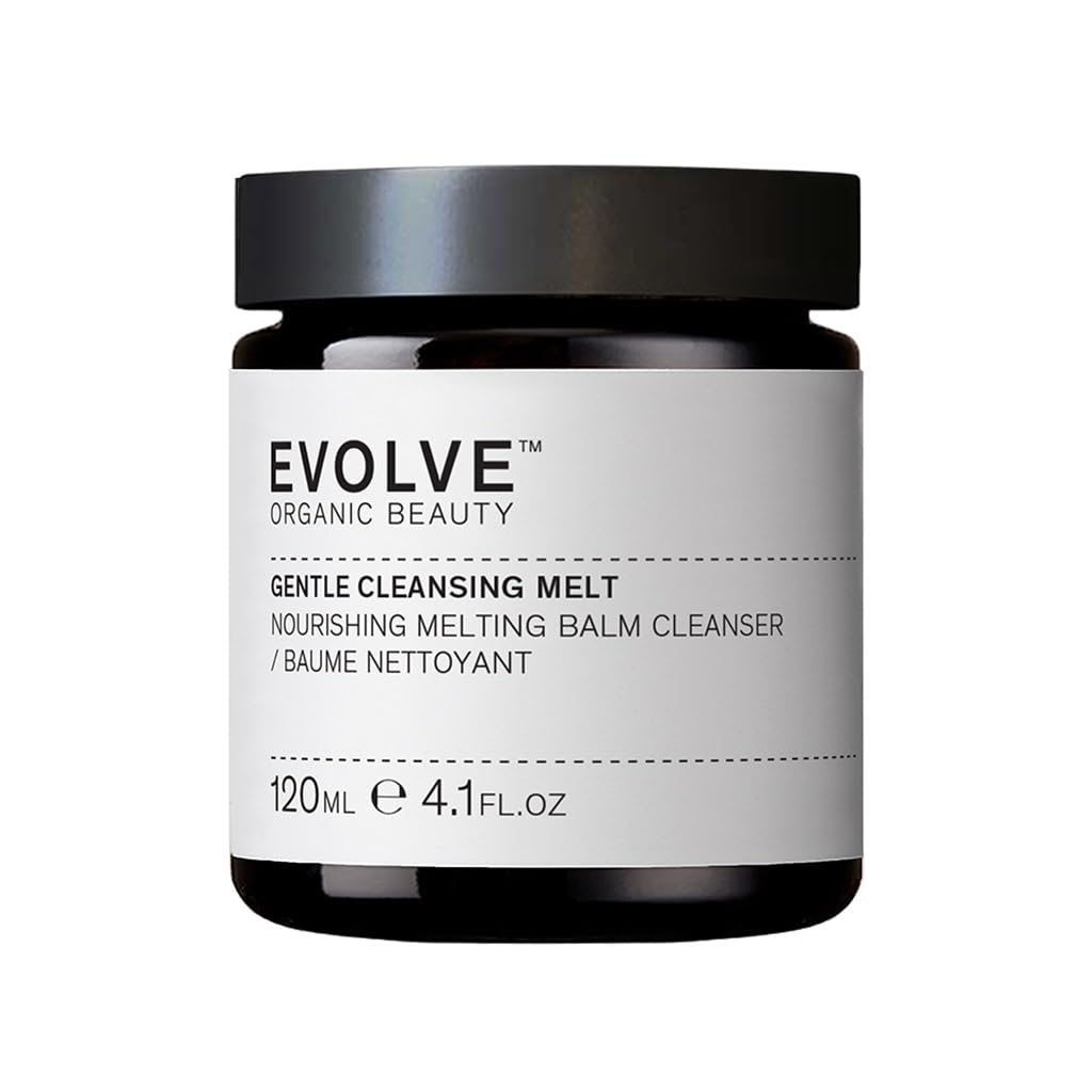 Evolve Cleansing Melt texture close-up reveals creamy milk cleanse for skin.