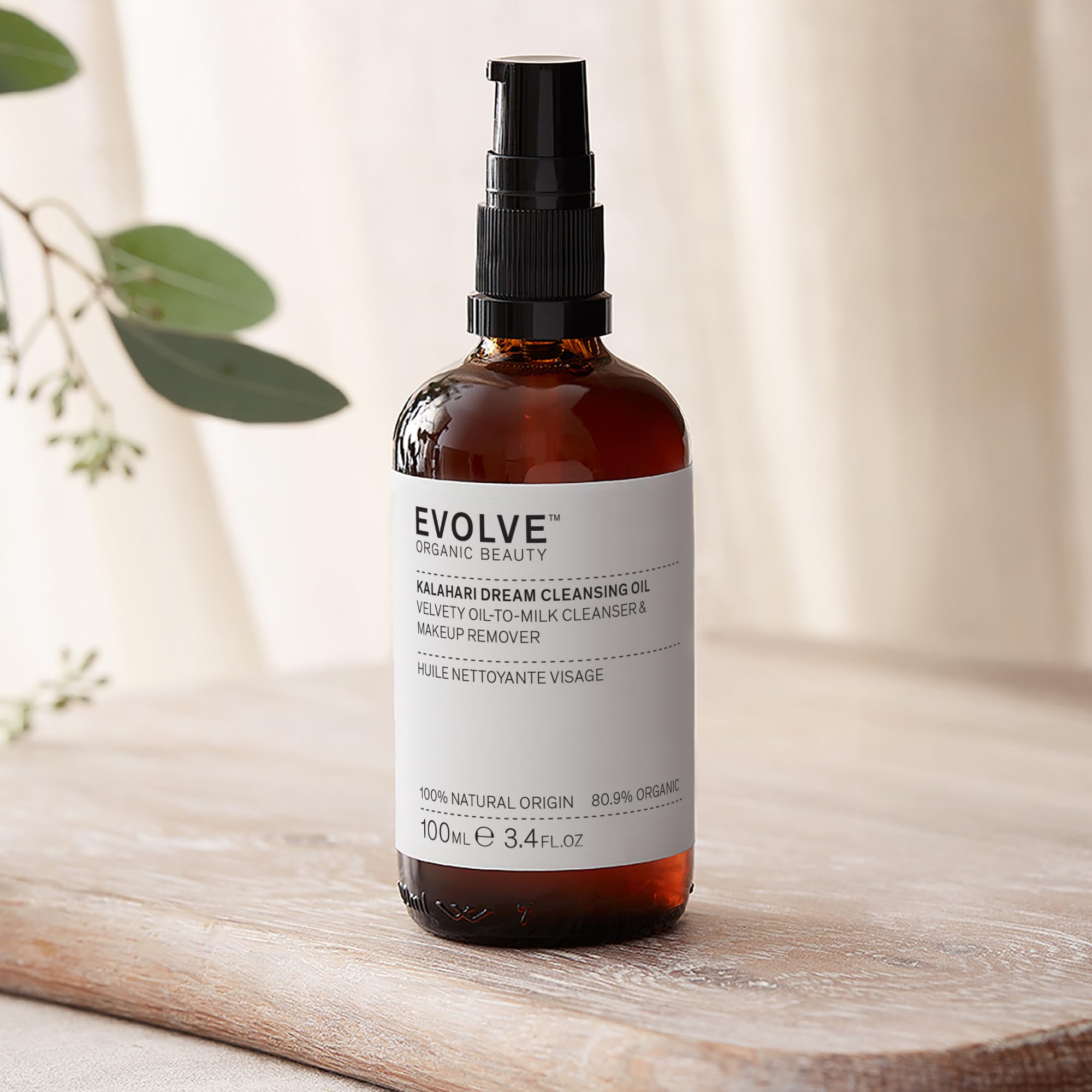 Pink hue of Evolve Kalahari Dream Cleansing Oil signals a refreshing cleanse