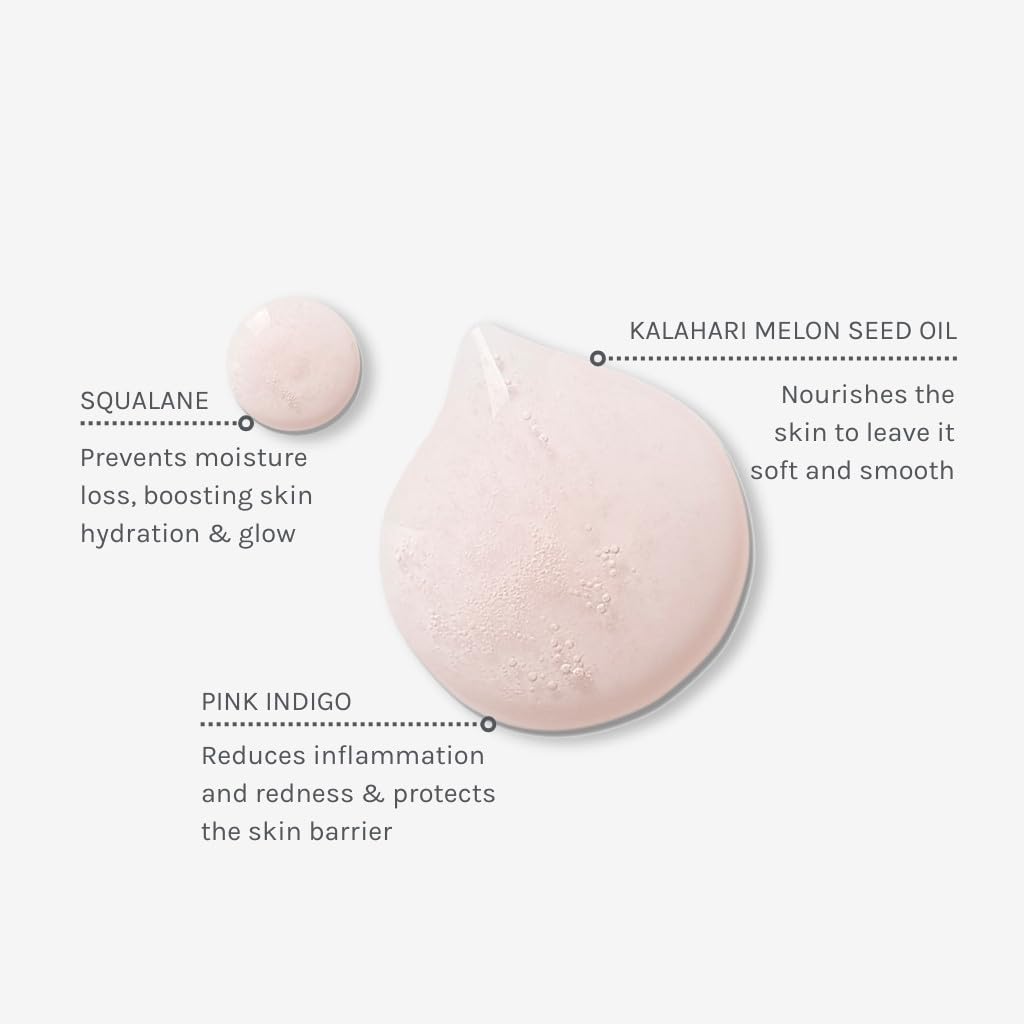 Pouring Evolve Kalahari Dream Cleansing Oil shows gentle, effective cleansing