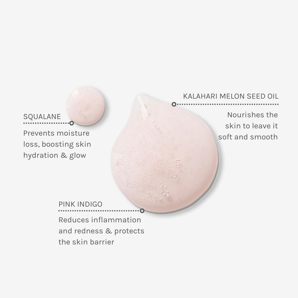 Pouring Evolve Kalahari Dream Cleansing Oil shows gentle, effective cleansing