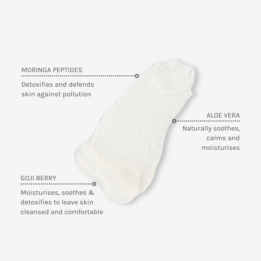 Goji Berry extract visual with bottle indicating antioxidant support for skin.