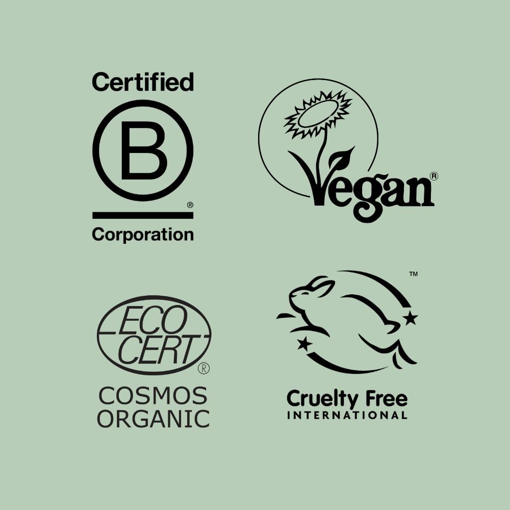 Evolve Organic Beauty minimalist packaging conveys modern, eco-friendly aesthetics