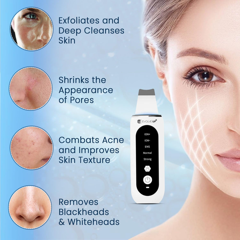 EVOLVE UP red and blue light modes enhance skincare routines for balanced skin