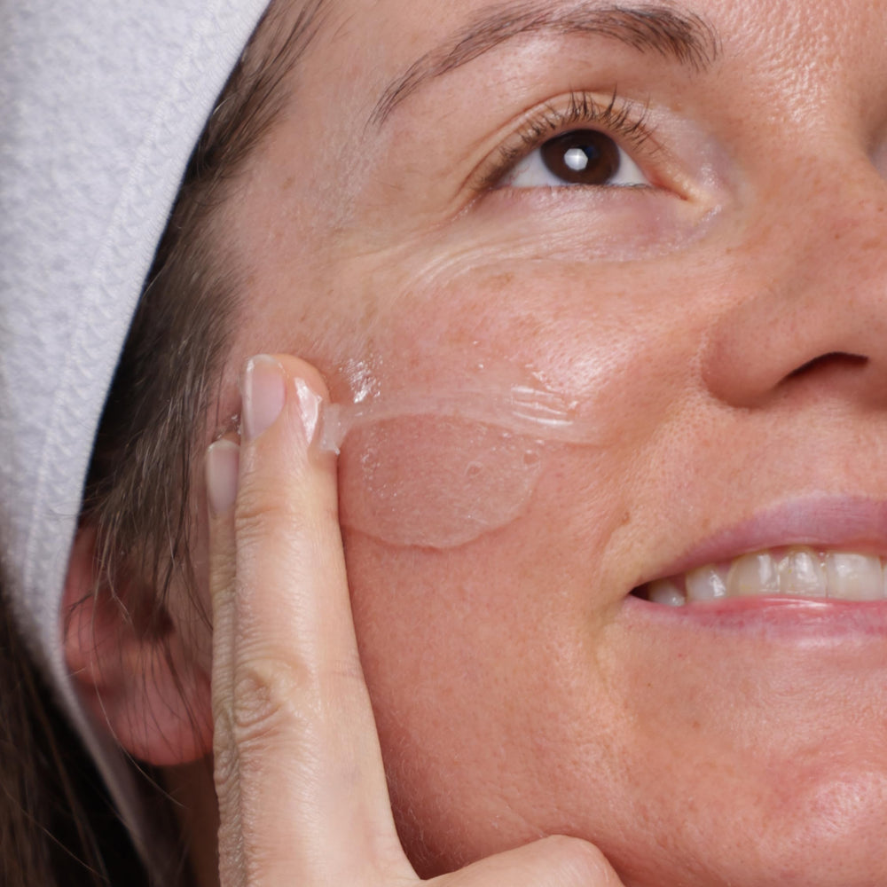 Evolve vegan cruelty-free logo signals clean beauty commitment.