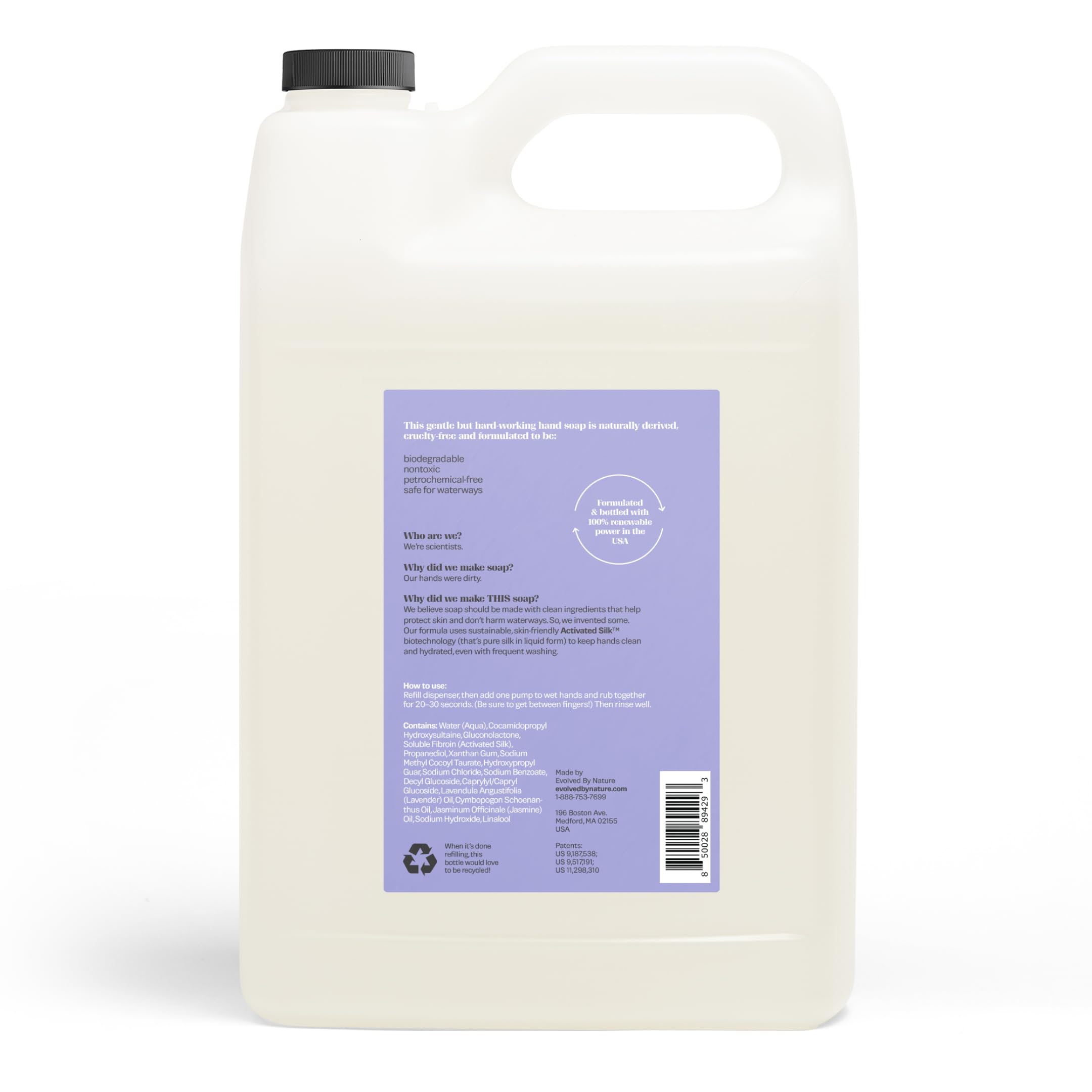 EVOLVED BY NATURE soft, clean hands with barrier-supporting formula after each wash.