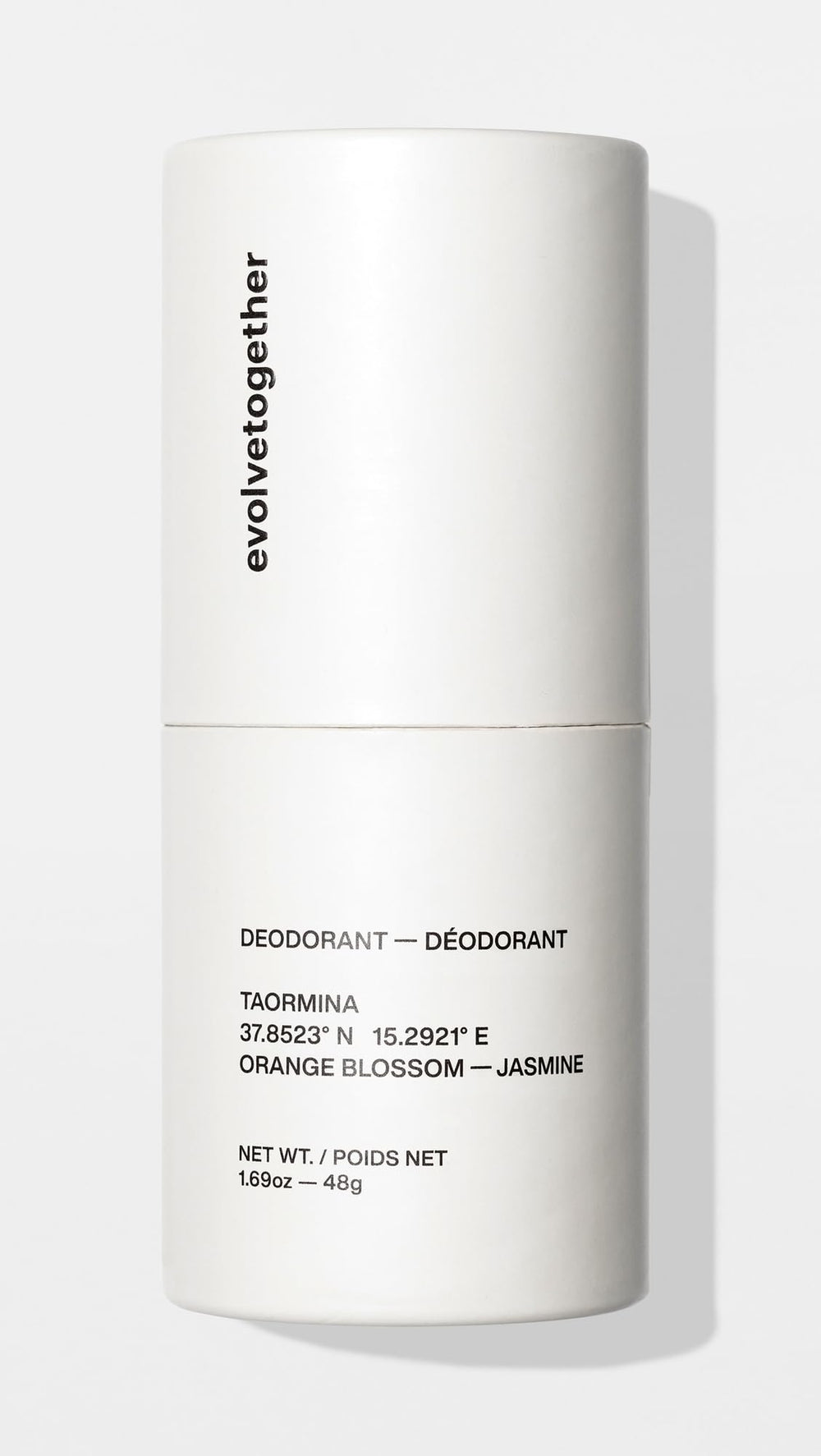 evolvetogether clear-application deodorant stick showing invisible finish for dark fabrics