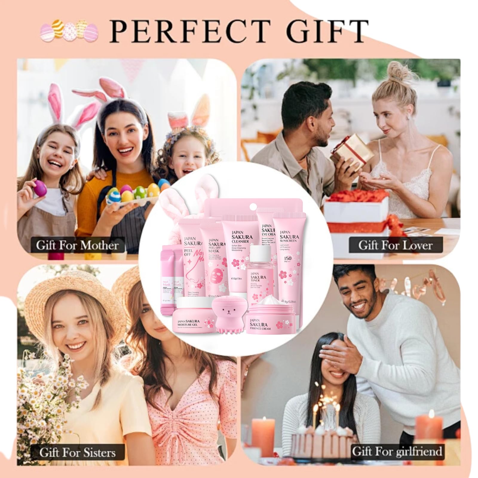 Evolvique Bunny Headband: playful accessory included with the skincare set