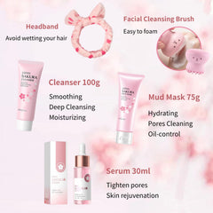 Evolvique Sakura mud mask improves clarity and revitalizes skin.