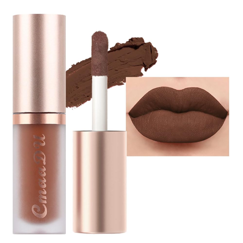 evpct 12-color matte lipstick front view shows versatile shades for daily wear