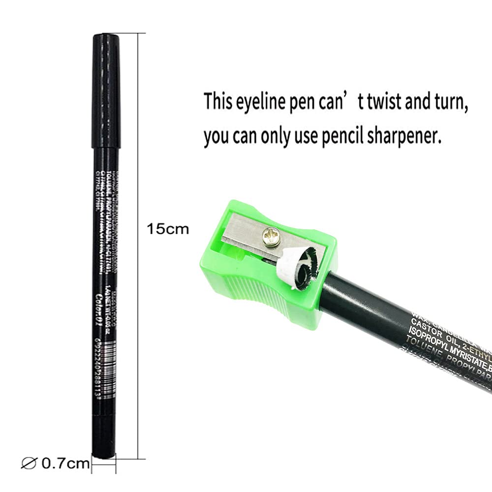 evpct 12 colors eyeliner set silver glitter adds sparkle with durable color.