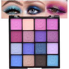evpct 16 colors glitter shimmer palette swatches for bold glam looks