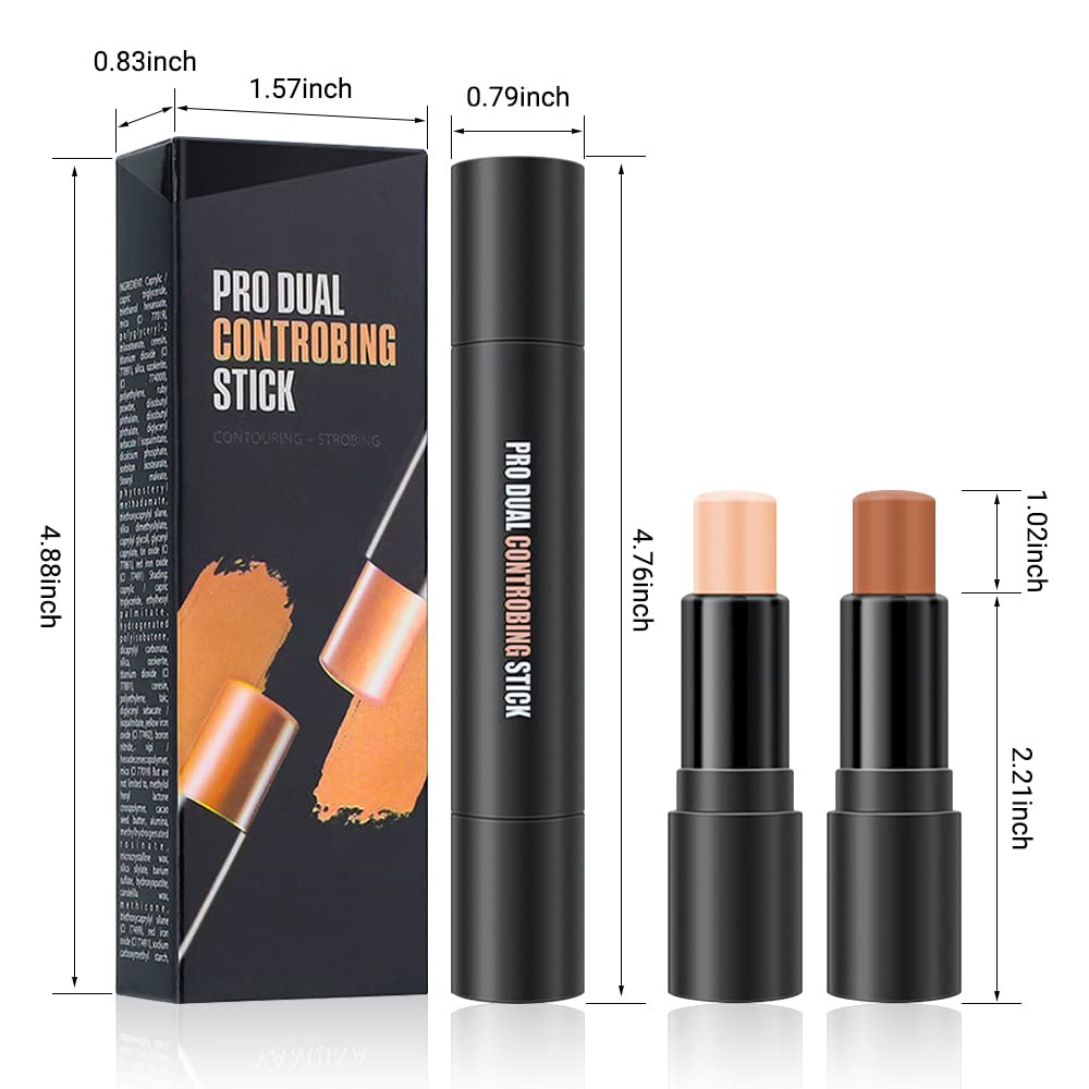evpct 2in1 contour stick portable pack for easy on-the-go makeup.