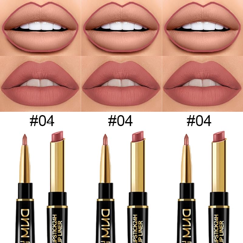 evpct 3pc lip kit in nude beige mauve with gift-ready packaging for elegant gifting.